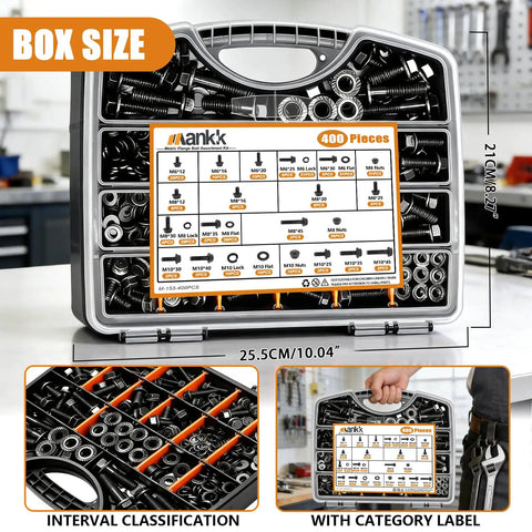 Beefy Automotive Flange Bolts And Nuts Kit 10.9 Grade Alloy Steel With Full And Half Thread Options M6x1.0 M8x1.25 M10x1.5
