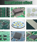 Various PCB boards and components for Automatic Reflow Soldering Oven With Infrared Heater And Hot Air Circulation for PCB Boards SMT SMD BGA Rework Station Model T962A Easy Preheat Soak Reflow And Cool Cycle installation effect