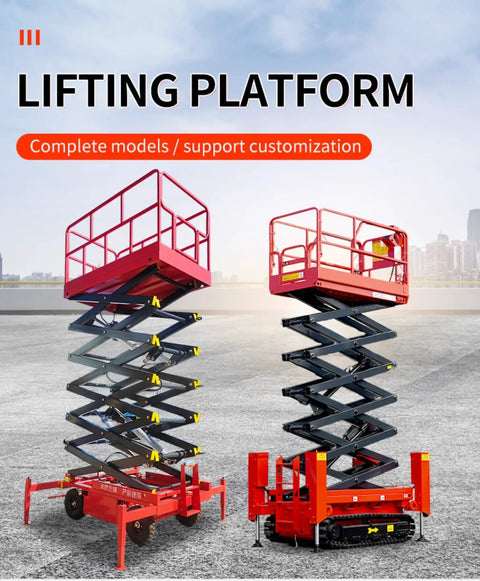 Hardcore Rugged Tracked Scissor Lift Delivering Rock Solid Stability With Self Propelled Crawler Base For Dang Tough Indoor Or Outdoor High Rise Maintenance And Industrial Work