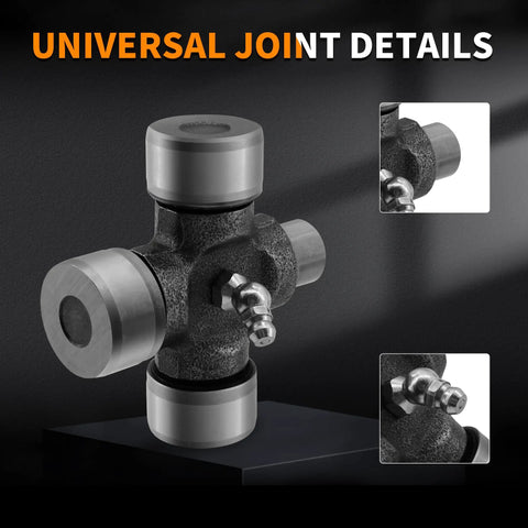 Close-up of Beefy U Joint Kit For Eurocardan Series 4 Driveline 27 By 75 Mm Compatible With Comer 180.014.130 details with text.