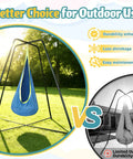 Heavy Duty Sensory Swing With Stand And Pod Chair Set Metal X Frame Hammock Chair Stand For Home And Outdoors