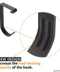 Focus on heavy-duty ceiling bike hook design features with increased load-bearing capacity for garage storage.
