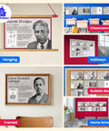 Eight Black History Inventors Posters Set for Classrooms 12 X 18 Inches Each Made in USA, displayed in various classroom settings.