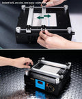 Pro Grade BGA Rework Station With Preheating Oven, showing 4-screw PCB holder and 853A model with digital display.