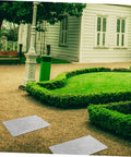 Concrete Paver Molds For Garden Paths And Patios, Reusable Forms With Antique Design For Residential Areas, Rectangle Stepping Stone Mold For No-Fuss Demolding And Smooth Surface, DIY Cement Brick Maker For Walkways installed in a garden setting