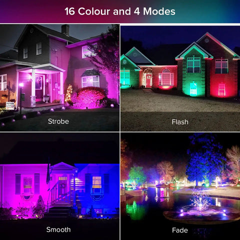 LED Flood Light 600W Equivalent With Ceramic Tech Indoor Outdoor Color Changing RGBW Flood Light With Remote 16 Colors 4 Modes Dimmable 100W Output Ideal For Garden Yard Stage Party Christmas Lighting Vibe Ready