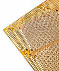 Stack of 20 Piece 5 By 7 Cm Yellow Universal Breadboard Prototyping Boards Single Sided Bakelite Circuit Boards for Arduino projects.