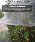 8x10 Ft Ultra Fine Garden Mesh Netting Thick Protective Barrier for vegetables fruits and plants, covering fruit bush.