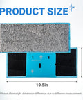 Washable And Reusable Wet Mopping Pads For iRobot Braava Jet M6 with product size 10.5 x 4.2 inches, microfiber material shown.