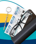 3-In-1 Eyeglass And Watch Repair Kit With Mini Screwdriver Set For On The Go Fixes Includes Phillips Flathead And Hex Drivers Ultra Portable Keychain Tool For Quick Tightening And Adjustments with cleaning wipes and eyeglasses case.