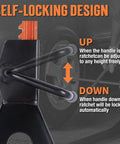 TONDA 3-Ton black jack stands pair with self-locking ratchet design, front view