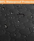 Close-up of hexagonal pattern on waterproof material of the Built Like A Tank Dog Car Seat Cover For Tesla Cybertruck 2024 And Newer.