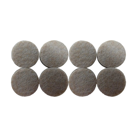 1 Inch Round Self Adhesive Felt Furniture Sliders For Hard Floors Leveling Pads To Stop Scratches Scuffs And Noise On Beds Sofas Dressers Set Of 8 Beige