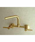 Concord 8 Inch Adjustable Center Wall Mount Kitchen Faucet In Oil Rubbed Bronze With Drip Free Ceramic Disc Cartridge One Point Eight GPM