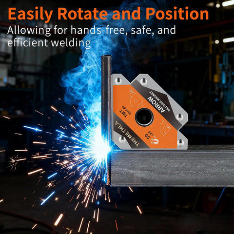 Heavy Duty Welding Magnets 50 Lb Each, 2 Piece Magnetic Welding Holder Set for Metalwork used in hands-free welding