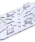Drain Shelf For 1/3 Size Food Pan Clear Pack Of 6 Compatible With StorPlus Pans Tough Reinforced Kitchen Accessory For Safe Food Prep And Airflow Pro Kitchen Convenience Prevents Cracking And Damage, clear polycarbonate drain shelf