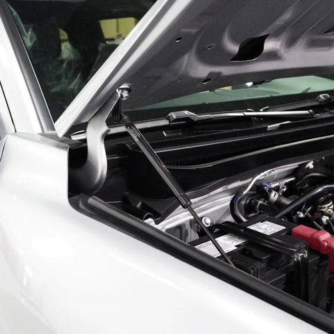 Hood QuickLIFT System For Toyota Tacoma And 4Runner Slick Prop Rod Eliminator Clean Engine Bay Smooth Hands Free Lift Durable Aluminum