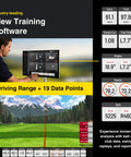 Eye Mini Lite Indoor Golf Launch Monitor And Simulator With 19 Precision Metrics dashboard view on screen