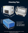 50L Ultrasonic Cleaner With Digital Display And Cleaning Basket 840W Industrial Stainless Steel Cleaning Machine On Wheels For Carburetors