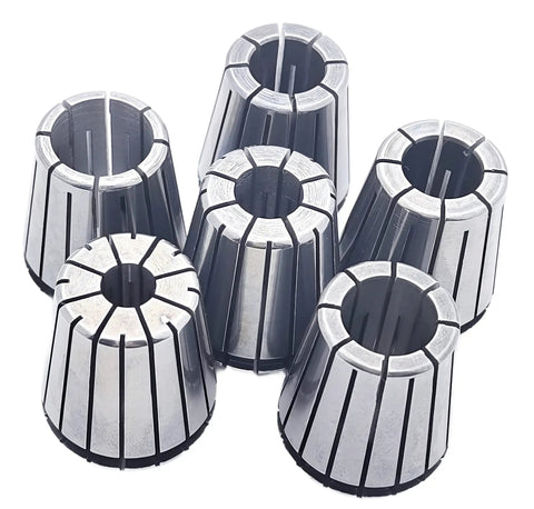 Six Piece ER32 Precision Collet Set For CNC Lathe Milling Chuck With Hole Diameters 1/8 1/4 3/8 1/2 5/8 3/4 Inch High Hardness