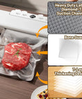 Heavy Duty Vacuum Sealer Bags 8x12 Inch 200 Quart BPA Free Food Saver Storage with 7 layer bone guard and diamond grid design