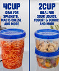Twist N Loc Leak Resistant Food Storage Containers Set Of Nine Small Round Keeps Food Fresh For Leftovers And Lunches Ideal For Meal Prep And On The Go