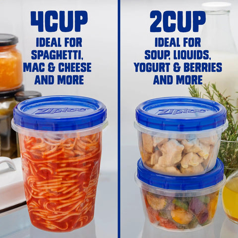 Twist N Loc Leak Resistant Food Storage Containers Set Of Nine Small Round Keeps Food Fresh For Leftovers And Lunches Ideal For Meal Prep And On The Go