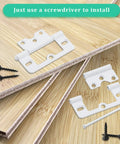 Ten Pack White 3 Inch Non Mortise Shutter Hinges For Screen Doors And Cabinets Easy To Install With Screws Included Rustproof Iron Hinges For DIY