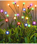 Solar Starburst Garden Lights Set Of 4 That Sway With The Breeze Color Changing RGB Outdoor Decor For Yard Patio And Pathway Lighting