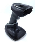 DS2278-SR Wireless 2D And 1D Bluetooth Barcode Scanner Imager with cradle, black, angled view