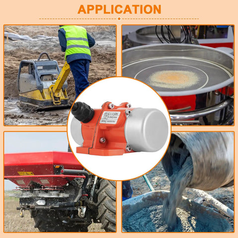 Compact 30W Concrete Vibration Motor With Speed Controller Plug And Play 110V Single Phase IP65 Waterproof 3600 RPM For Sand Shaking Tables And Small Concrete Vibration Projects installed on vibration equipment