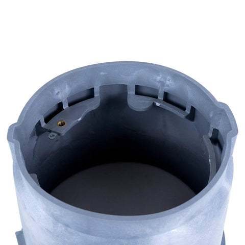 Top view of Heavy Duty 10 Inch Round Electrical Splice Box For Ground Installations, Durable PVC Enclosure Protects Wire Connections