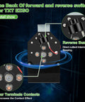 Certified Solid Replacement Golf Cart Forward Reverse Switch Assembly For Ezgo Txt Electric Vans 1994 Up showing back view with terminals.