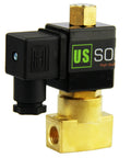 Brass 12V DC Electric Solenoid Valve With NPT Threads Normally Open NBR Seal, ideal for diesel and high temperature use