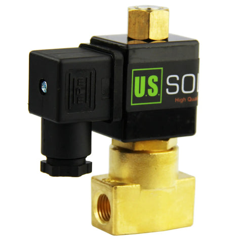 Brass 12V DC Electric Solenoid Valve With NPT Threads Normally Open NBR Seal, ideal for diesel and high temperature use