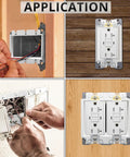 Installation process of a 3-Gang Box Extender For Switches And Receptacles, Non-Metallic Electrical Box Extender, ETL Listed, 1 Pack
