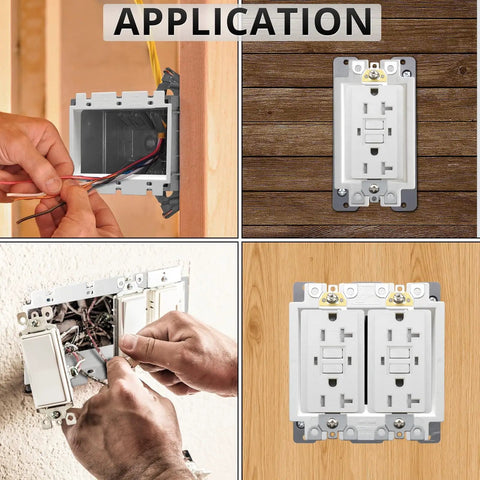 Installation process of a 3-Gang Box Extender For Switches And Receptacles, Non-Metallic Electrical Box Extender, ETL Listed, 1 Pack