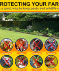Heavy Duty 17 Gauge Black Vinyl Coated Hardware Cloth 1x48x100Ft protecting a garden from wildlife like groundhogs and raccoons.