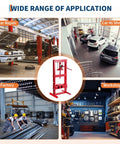 Wide range of applications for Beefy 6 Ton H Frame Hydraulic Shop Press With Adjustable Height And Built In Relief Valve Pro Grade Car Repair Tool For Bending Straightening Bearings And U Joints Garage Floor Press Red in car repair, factories, and workshops