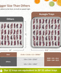 Heavy Duty Commercial Food Dehydrator With Twelve Roomy Trays comparison of tray sizes for beef jerky drying, stainless steel construction.