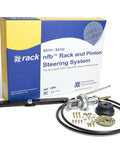 No Feedback Pro Rack Steering Kit With Dual Cables For Boats 14ft SS15214 box with cables and components for marine use.