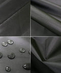 Close-up of Two Pack Washing Machine Cover for Outdoor Use with Easy Zip Design Waterproof Dustproof UV Shield fabric texture