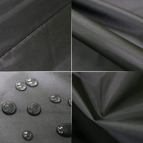 Close-up of Two Pack Washing Machine Cover for Outdoor Use with Easy Zip Design Waterproof Dustproof UV Shield fabric texture