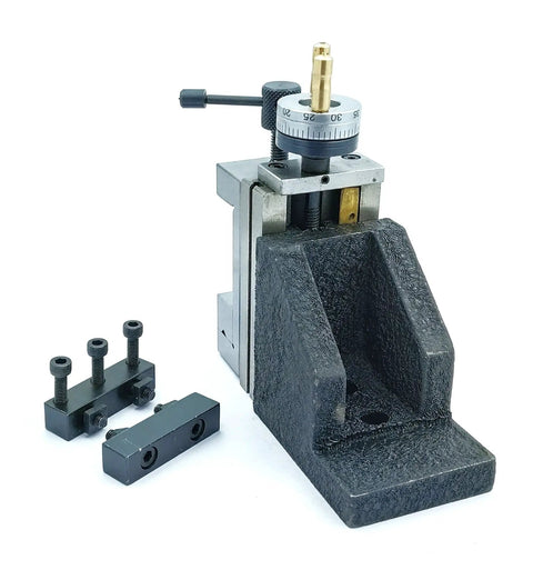 Game Changing Mini Vertical Slide And Tool Post Kit Featuring Dead Nuts Accurate 2 Inch Steel Vice for precise lathe milling.