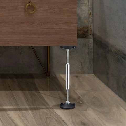 Adjustable Cupboard Foot Cabinet Leveling Legs With Rustproof Nylon Base Built Tough For Kitchen Vanities And Cabinets 23cm To 38cm Adjustable Stable Base With High Bearing Capacity on cabinet