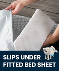 Extra Long Foam Bed Rail For Toddlers And Kids, Water Resistant, Non Slip Guard With Machine Washable Cover, 1 Pack, White