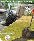 Comparison of time for compost spreading by shovel vs. Large Capacity 24 Inch Compost Spreader With T Shaped Handle