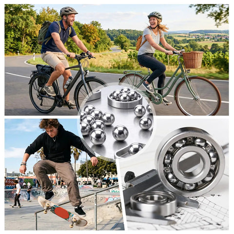 40 Pieces 1 Inch Chrome Steel Bearing Balls 25.4mm Precision High Hardness For Bearings, Drawer Slides, Auto Parts, And Industrial Machinery Maintenance And Upgrades in bikes and skateboards