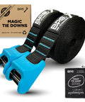 No Scratch 15 Foot Roof Rack Tie Down Straps 2 Pack With Silicone Buckle Covers and Recycled Plastic Storage Bag