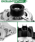 Beefed Up 160 Amp Alternator For Jeep Wrangler 2007 2008 3.8L V6 And Chrysler Town And Country 2008 2009 2010 3.3L 3.8L